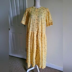 Free People Cotton Bella Mae Midi Dress